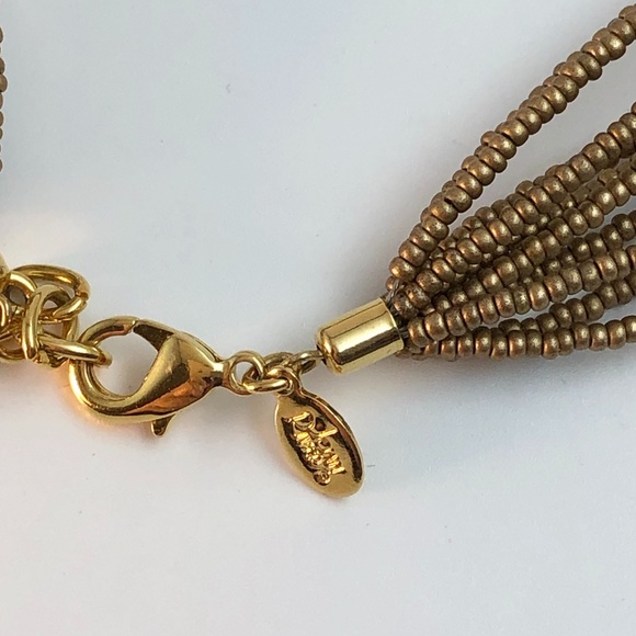 Joan Rivers Gold Tone Hammered Disc Torsade Necklace - Picture 6 of 8